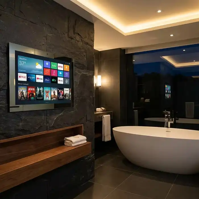framed Bathroom Mirror TV framed Bathroom Mirror TV