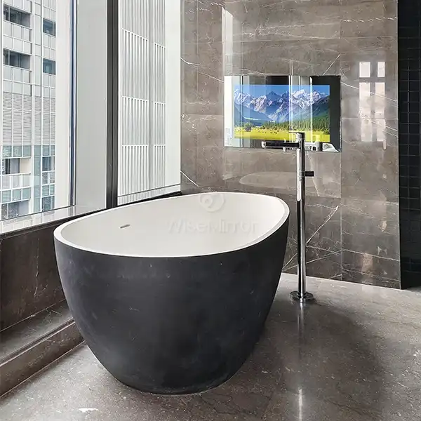 bathroom mirror TV