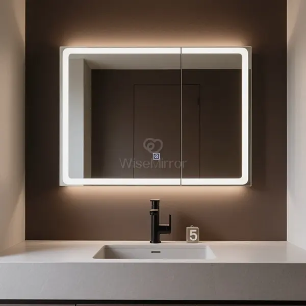 wall-mounted smart mirror TV 