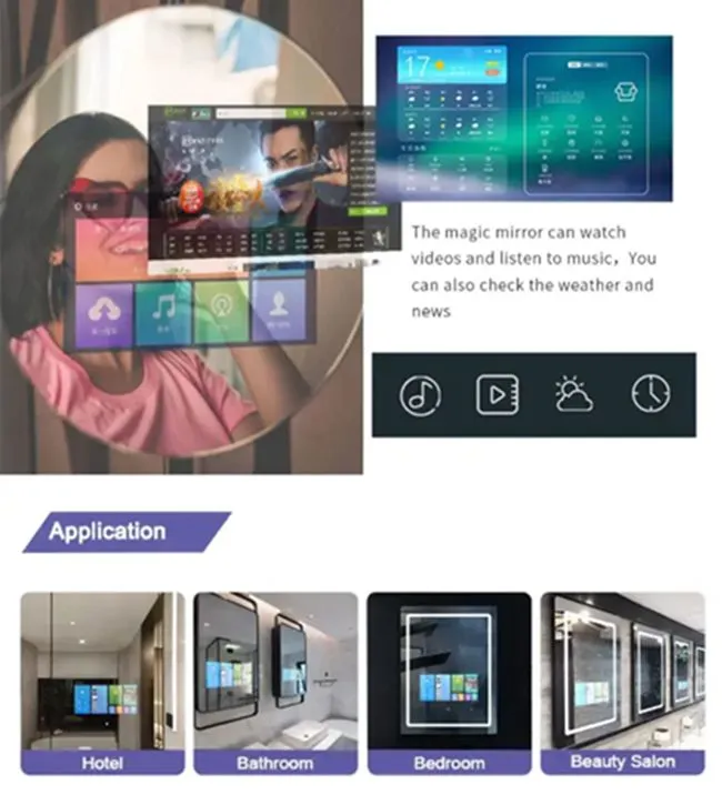 Custom Beauty Salon Smart Mirror