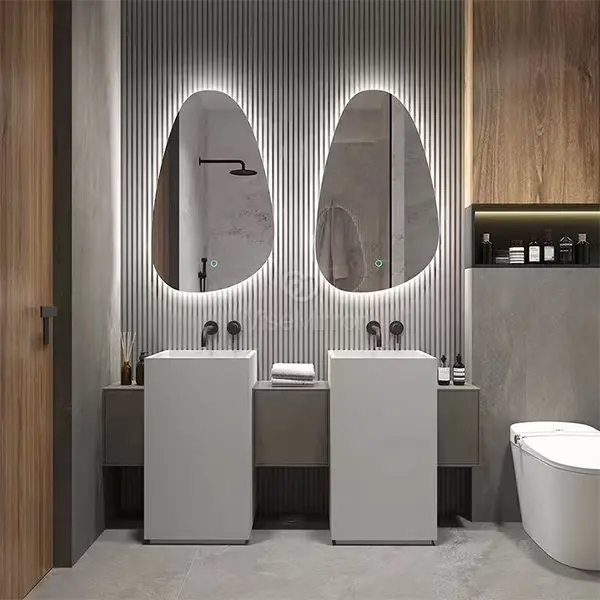 custom Irregular Shaped Smart Mirror custom Irregular Shaped Smart Mirror