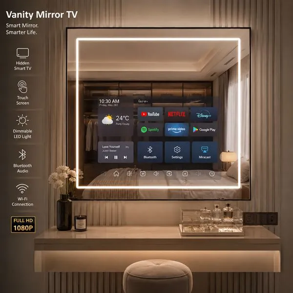 vanity mirror TV vanity mirror TV