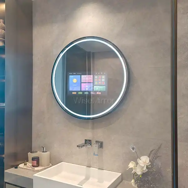 illuminated smart bathroom mirror illuminated smart bathroom mirror