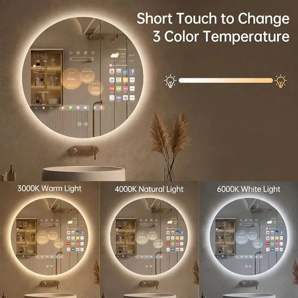 Adjustable Brightness mirror