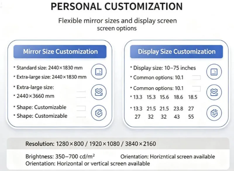 Customization smart mirror