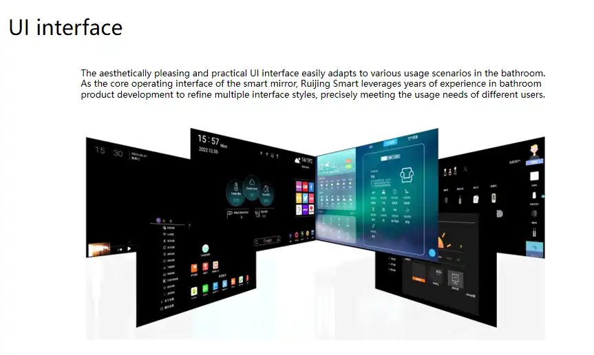 UI customisation screen UI customisation screen