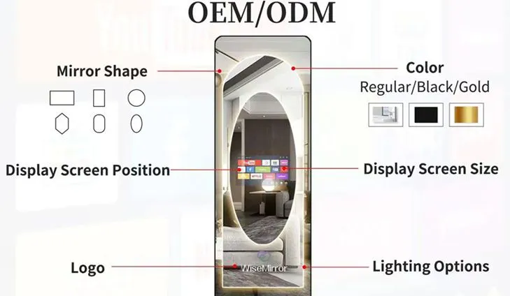 OEM ODM smart mirror TV OEM ODM smart mirror TV